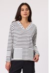 ANNEX TOP - black stri